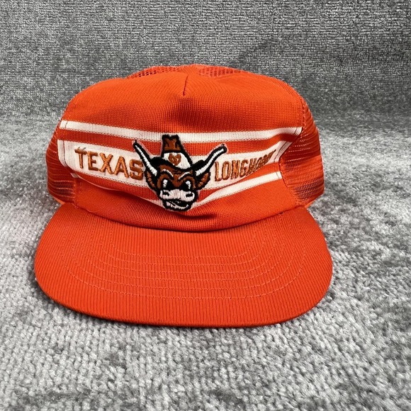 Source Unknown Other - Vintage Texas Longhorns Hat Cap Mens One Size Orange NCAA Football Mesh Trucker